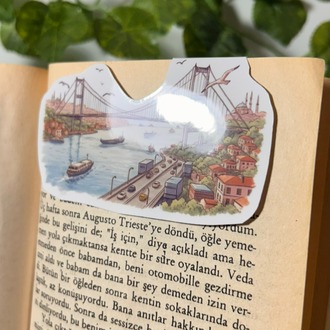 Mıknatıslı Boğaz köprüsü kitap ayracı, Magnetli kitap ayracı, Manyetik kitap ayracı