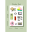 Doksanlar sticker seti, 90lar sticker, 8x12 cm, çıkartma, bullet journal, scrapbook, kolaj, etiket