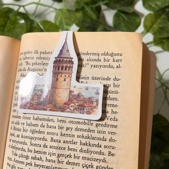 Mıknatıslı Galata Kulesi kitap ayracı, Magnetli kitap ayracı, Manyetik kitap ayracı