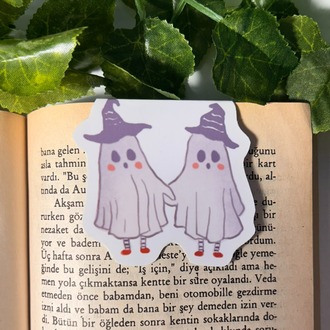 Hayalet temalı mıknatıslı kitap ayracı