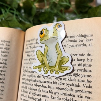Kurbağa kitap ayracı mıknatıslı kitap ayracı magnetli kitap ayracı manyetik ayraç