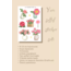 Bitki Çoklu Sticker Seti, 4lü sticker, Yarı şeffaf sticker, 8x12 cm, çıkartma, kola