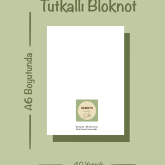 Ağaç Temalı Notepad Çek Kopar Defter, Tutkallı Bloknot, A6, Çizgisiz Defter