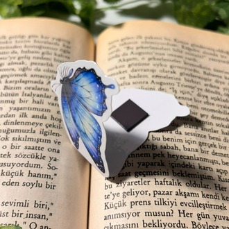 Mıknatıslı kelebek kitap ayracı, Magnetli kitap ayracı, Manyetik kitap ayracı