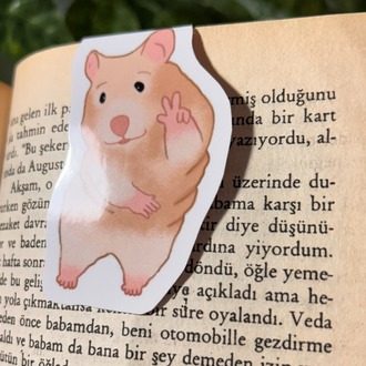 Mıknatıslı Hamster kitap ayracı, Magnetli kitap ayracı, Manyetik kitap ayraç
