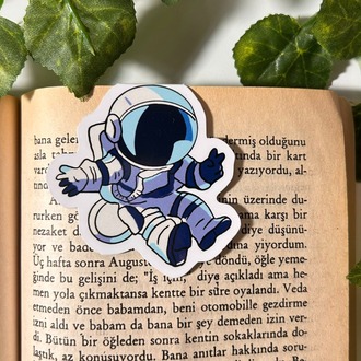 Mıknatıslı Astronot kitap ayracı Magnetli kitap ayracı Manyetik kitap ayracı