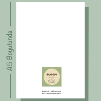 Cozy Temalı Notepad Çek Kopar Defter, Tutkallı Bloknot, A5, Çizgisiz Defter