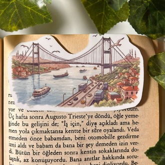 Mıknatıslı Boğaz köprüsü kitap ayracı, Magnetli kitap ayracı, Manyetik kitap ayracı