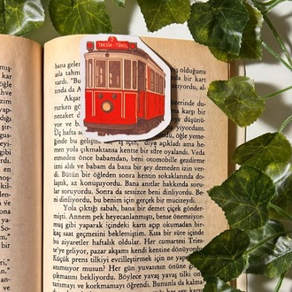 Mıknatıslı Tramvay kitap ayracı, Magnetli kitap ayracı, Manyetik kitap ayracı
