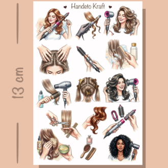 4'lü Clean Girl Sticker Seti, Planner Etiket, Çıkartma, Ajanda Sticker, Journal Sticker