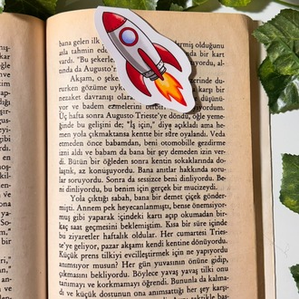 Roket kitap ayracı mıknatıslı kitap ayracı magnetli kitap ayracı manyetik ayraç