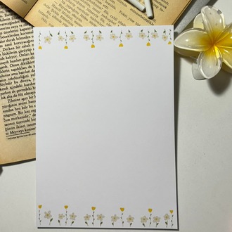 Papatya temalı notepad/memopad