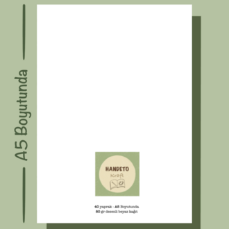 Kamp Temalı Notepad Çek Kopar Defter, Tutkallı Bloknot, A5, Çizgisiz Defter