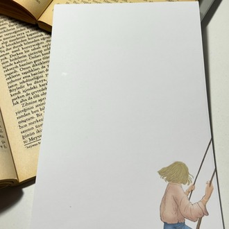 Salıncak temalı notepad/memopad