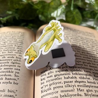 Kurbağa kitap ayracı mıknatıslı kitap ayracı magnetli kitap ayracı manyetik ayraç