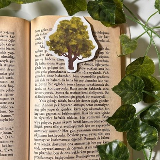 Mıknatıslı Ağaç kitap ayracı, Magnetli kitap ayracı, Manyetik kitap ayracı