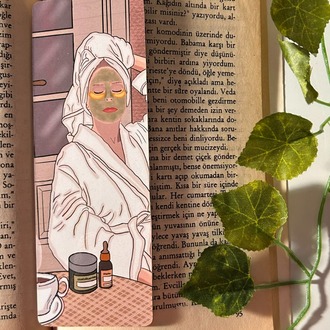 Çoklu kitap ayracı, 4 adet, el yapımı kısa sarı saç temalı