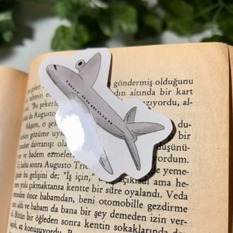 Mıknatıslı Uçak kitap ayracı, Magnetli kitap ayracı, Manyetik kitap ayracı