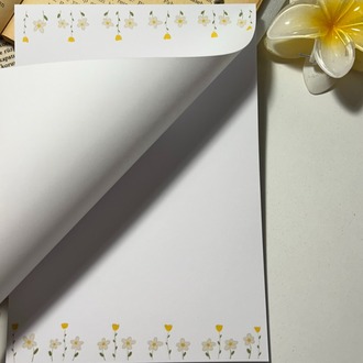 Papatya temalı notepad/memopad