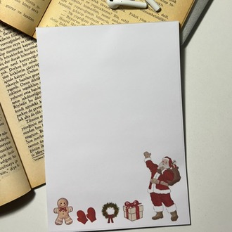 Noel ve yeni yıl temalı notepad