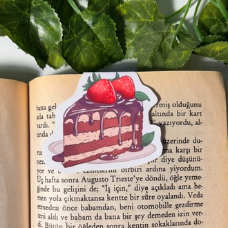 4'lü tatlı temalı mıknatıslı kitap ayracı çoklu