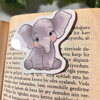 Mıknatıslı Fil kitap ayracı, Magnetli kitap ayracı, Manyetik kitap ayracı