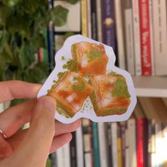 Baklava mıknatıslı kitap ayracı