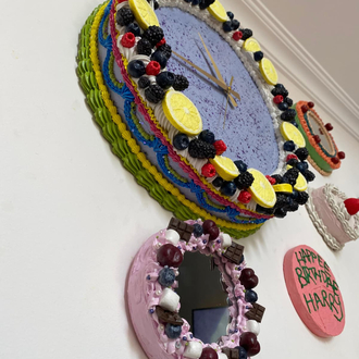 Meyveli saat 40x10 cm