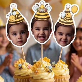 Arı Temalı Cupcake Süsü
