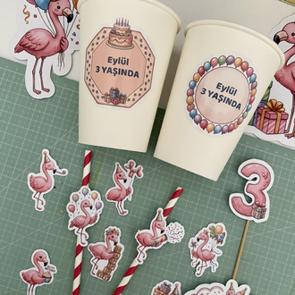 Flamingo Temalı Doğum Günü Konsepti
