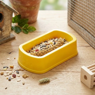 Plastik Kuş ve Hamster Yemlik Mama Kabı Oval Su Kabı 10lu Paket