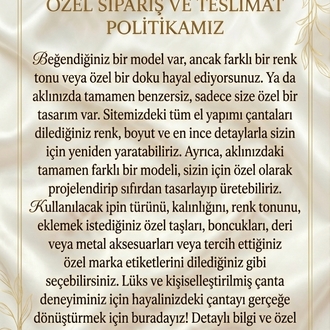 Hayalinizdeki Çantayı Birlikte Tasarlayalım!
