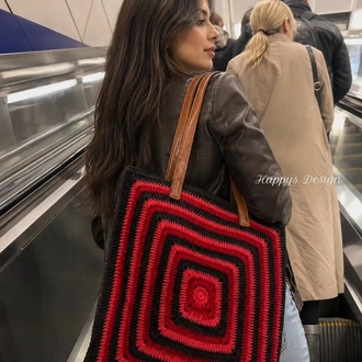 Red black bag(sipariş ile örülmektedir) 