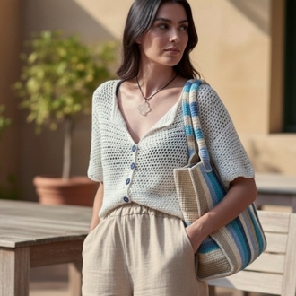 blue bag (sipariş ile örülmektedir) 