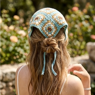 Örgü bandana (sipariş ile örülmektedir) 