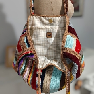 Örgü cotton çanta(sipariş ile örülmektedir) 