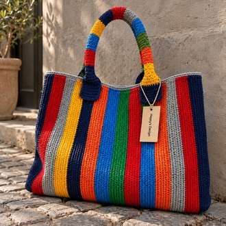 rainbow Crochet bag (sipariş ile örülmektedir)