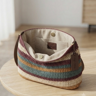 bohemian medium bag (sipariş ile örülmektedir)