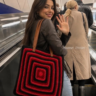 Red black bag(sipariş ile örülmektedir) 