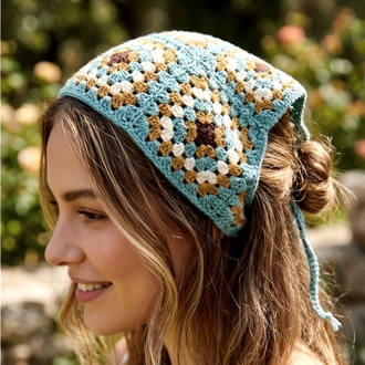 Örgü bandana (sipariş ile örülmektedir) 
