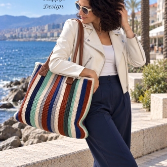 Örgü çizili bag (sipariş ile örülmektedir)