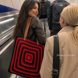 Red black bag(sipariş ile örülmektedir) 