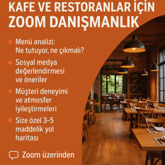 1 Saatte Fark Yaratın: Kafe ve Restoranlar İçin Zoom Danışmanlık