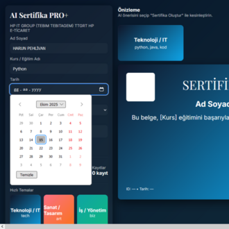 AI Sertifika PRO+