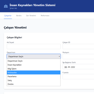 İK Yönetim Sistemi