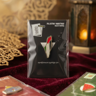 FİLİSTİN HARİTASI YAKA ROZETİ
