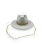 White Boho PAnama Hat