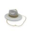 White Boho PAnama Hat