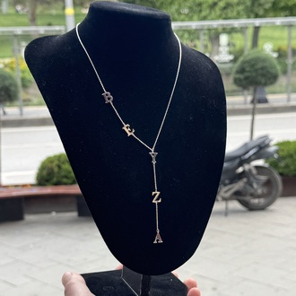 Orjinal 925 Ayar Gümüş İsim Yazılı “Y” Kolye