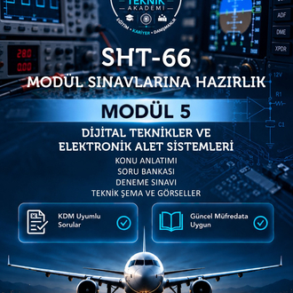 SHT-66 Modül 5 – Dijital Teknikler ve Elektronik Alet Sistemleri | Sınava Hazırlık Kitabı